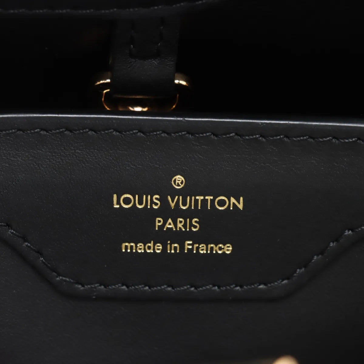 Louis Vuitton Monogram Flower Capucines MM Black