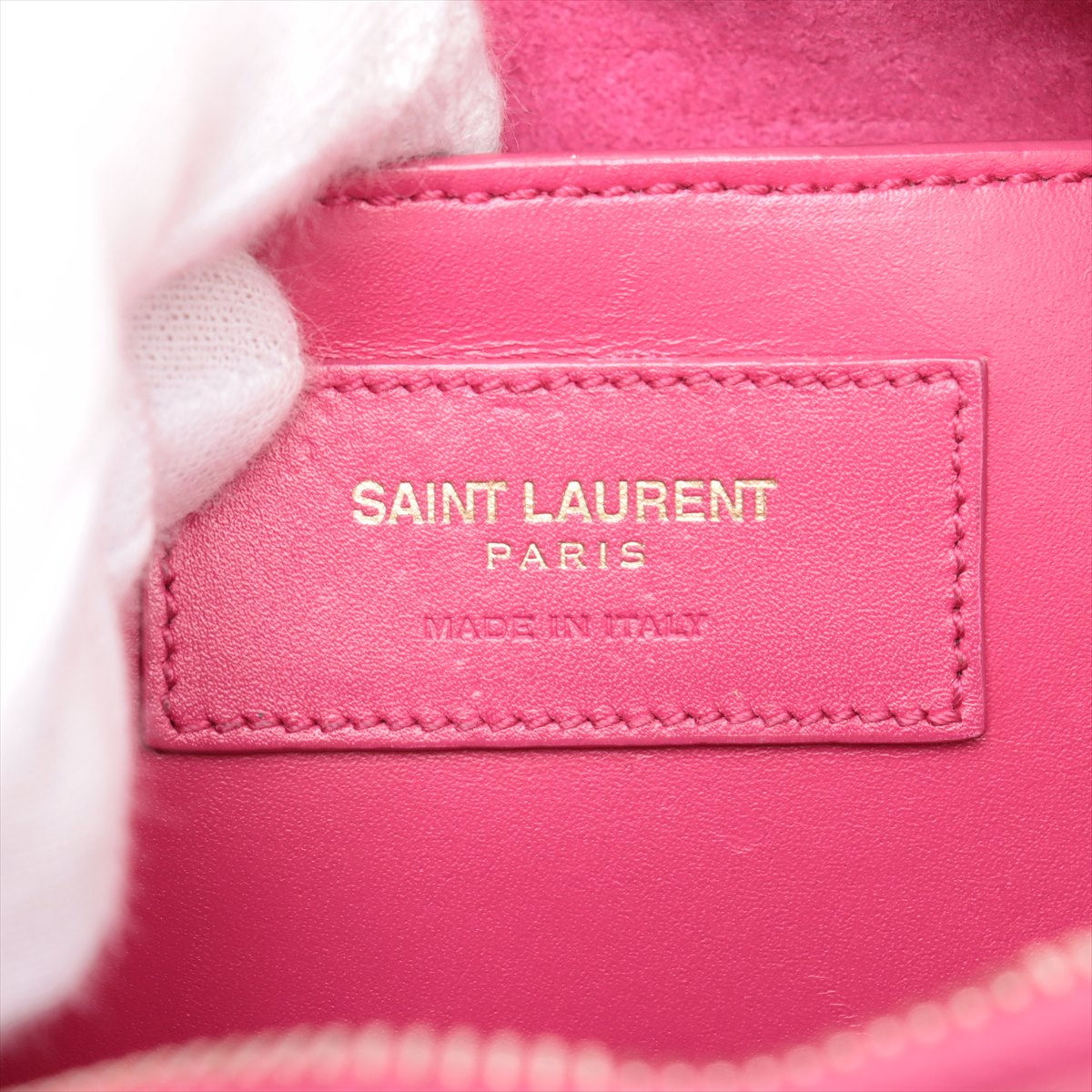 Saint Laurent Paris Baby Duffle Leather Two-Way Handbag Pink