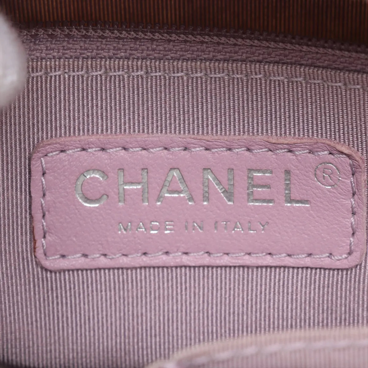 Chanel Gabrielle Doo Chanel Vinyl Leather Tweed Chain Shoulder Bag White