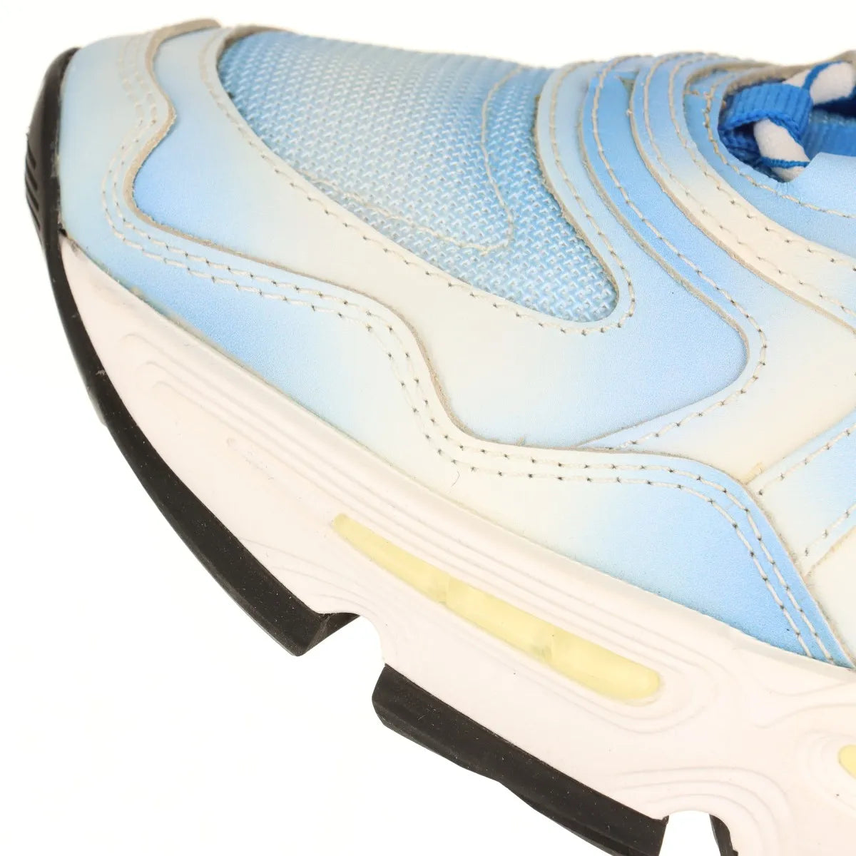 Dior CD1 Leather Fabric Men's Sneakers Blue x White