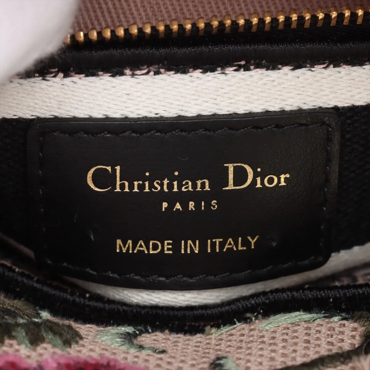 Best Christian Dior Lady D-Light Floral Mini Canvas Two-Way Handbag Multicolor