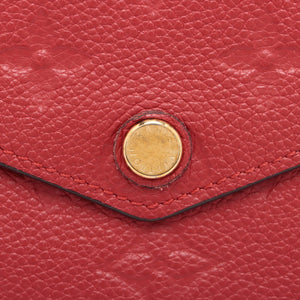 Second Hand Louis Vuitton Monogram Empreinte Portefeuille Curieuse Red