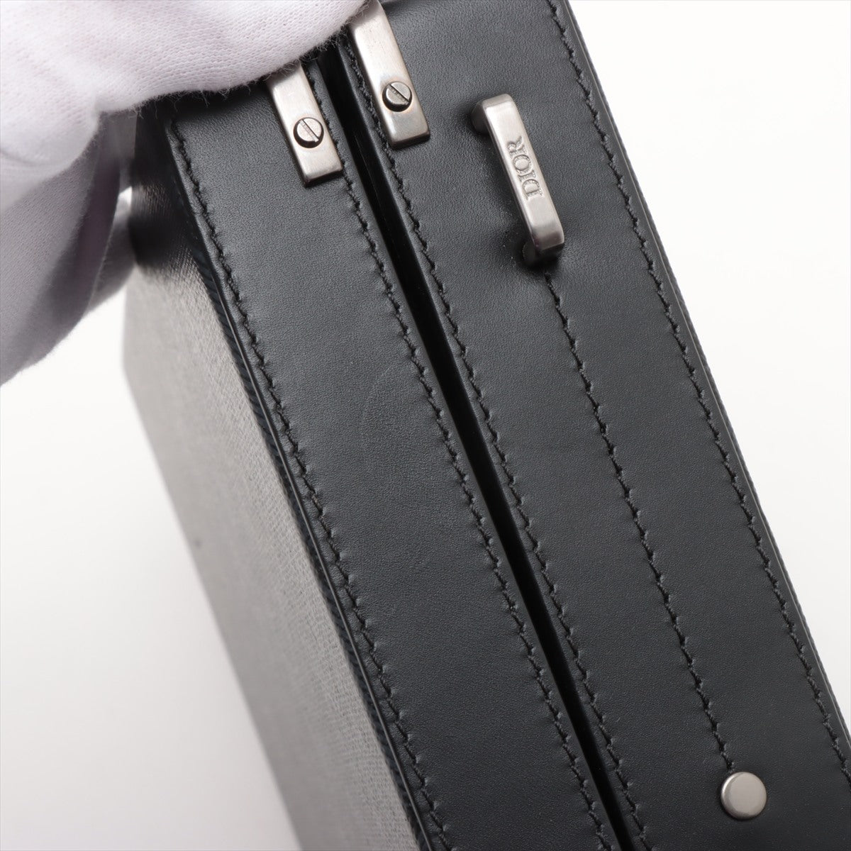 Christian Dior CD Diamond Lock Case Two-Way Bag Black * PREORDER *