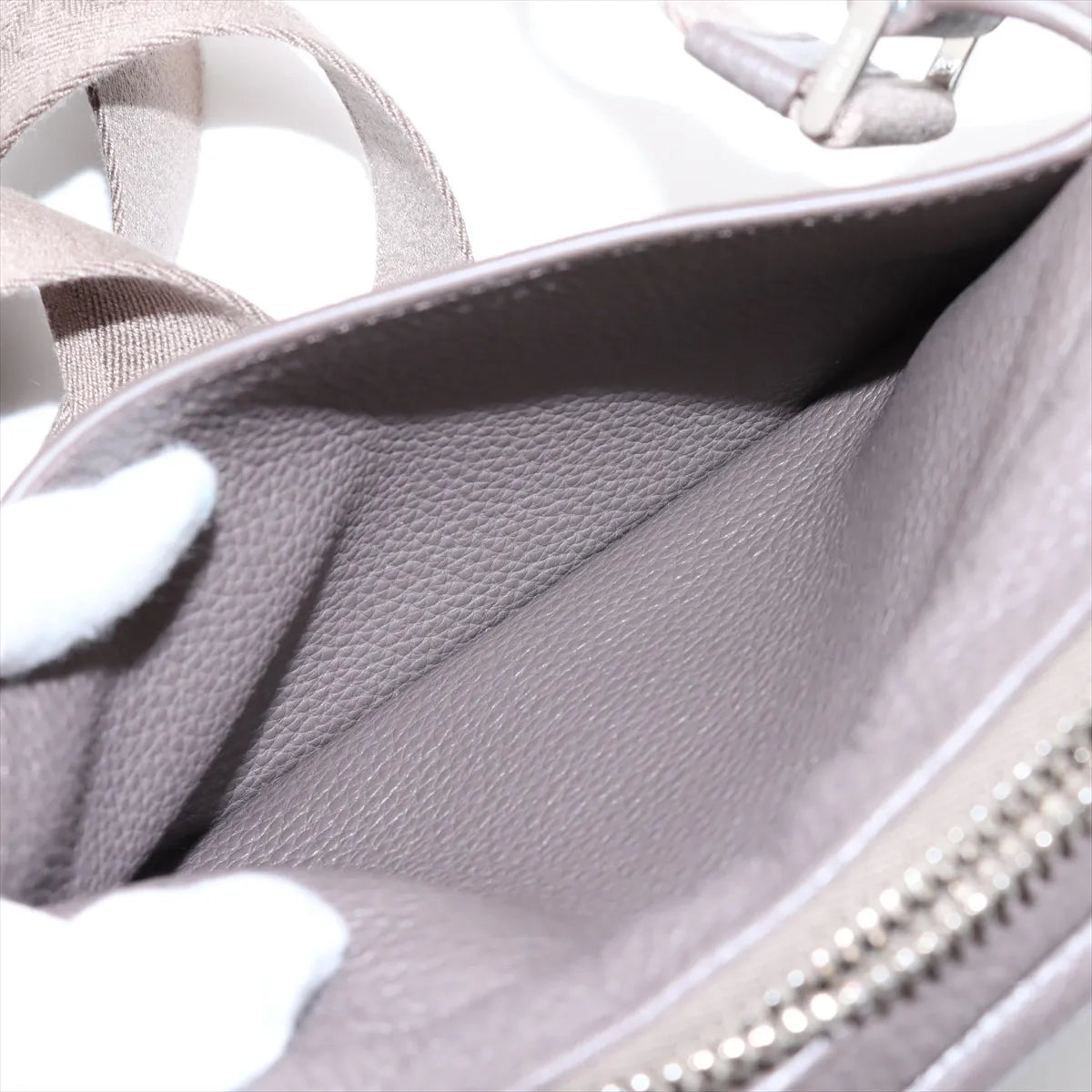 Prada Robot Leather Charm Shoulder Bag Greige