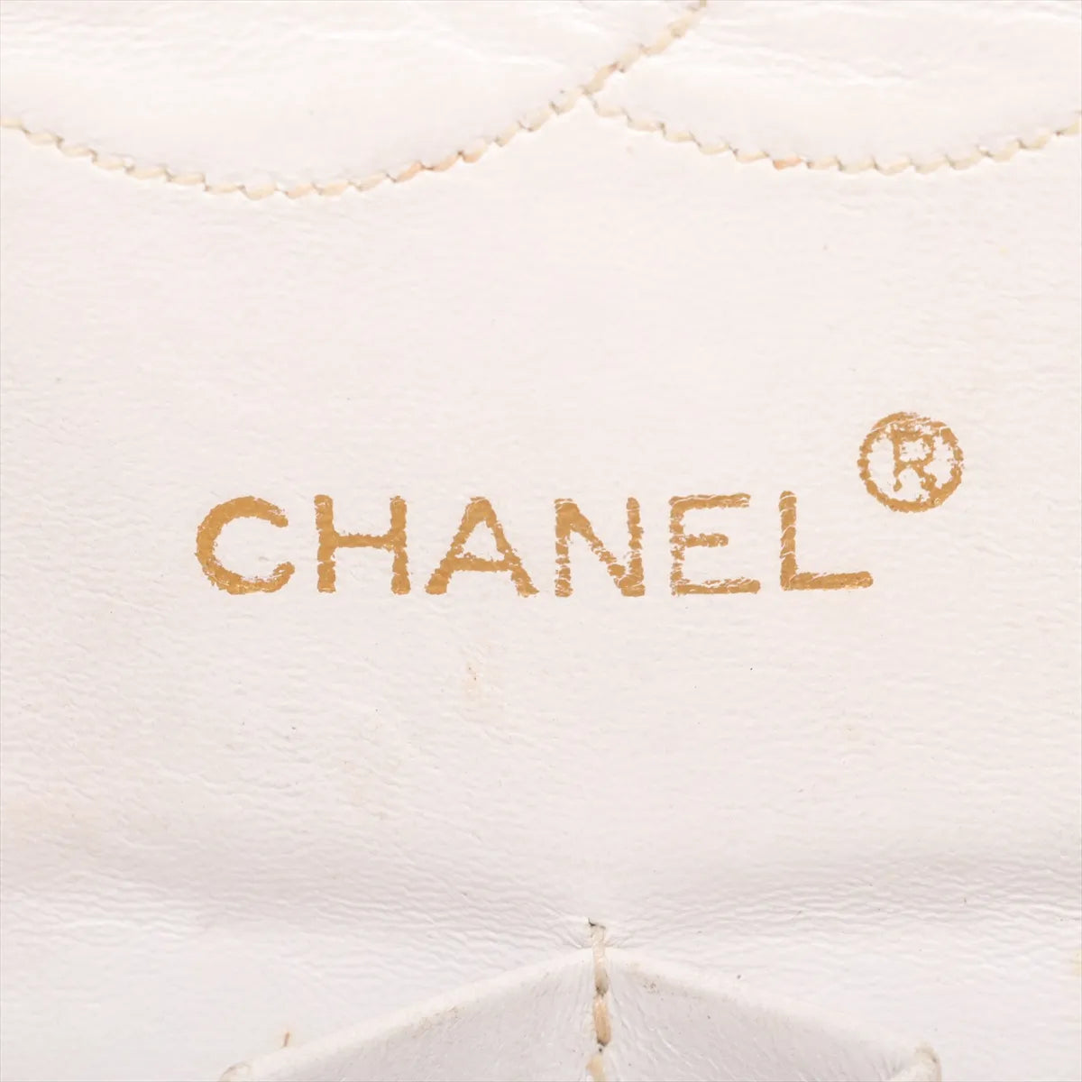 Chanel CC Logo Matelasse Lambskin Double Flap Double Chain Bag White