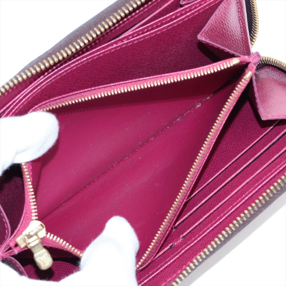 Louis Vuitton Monogram Zippy Wallet Fuchsia