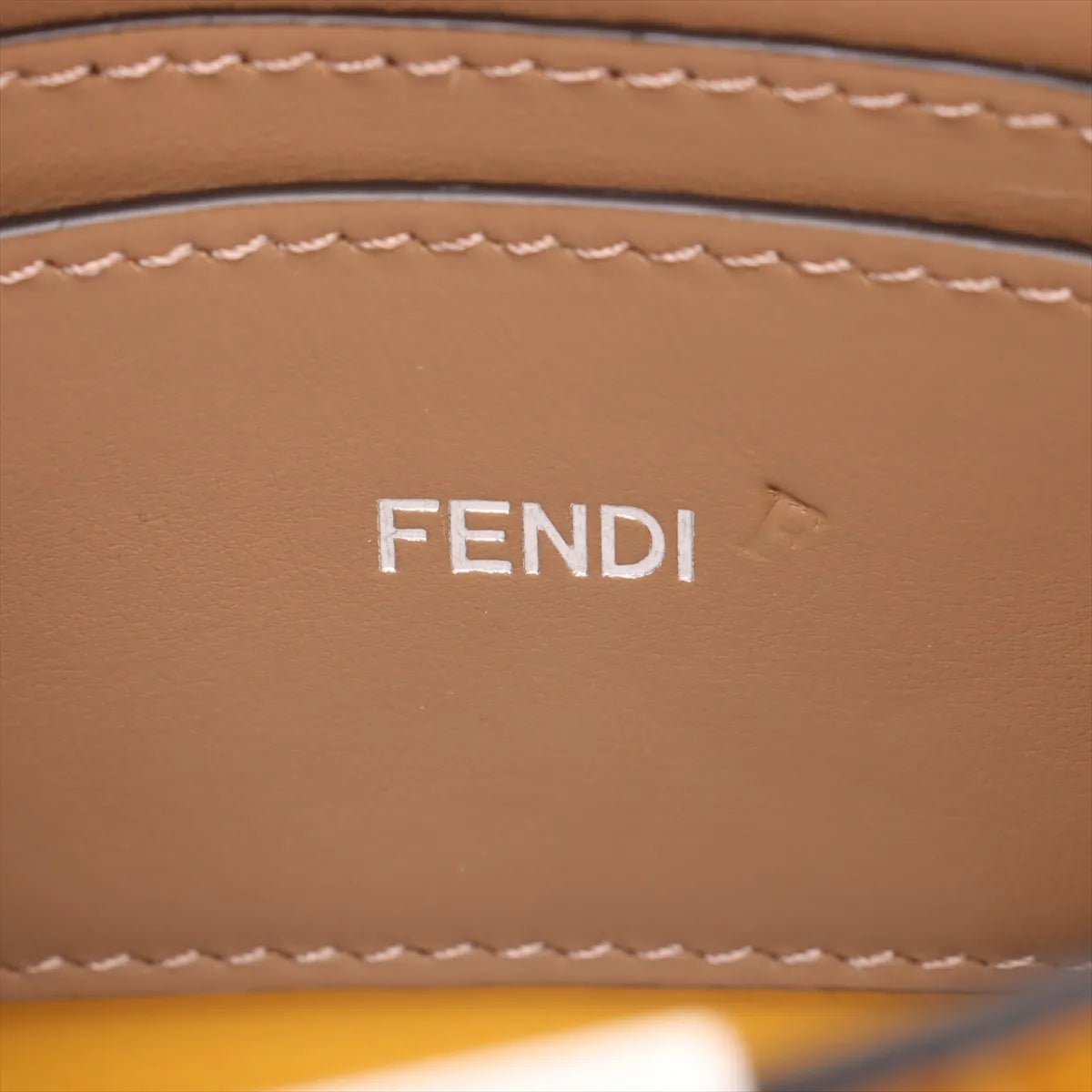 Fendi Peekaboo ISeeU Leather Two-Way Handbag Yellow