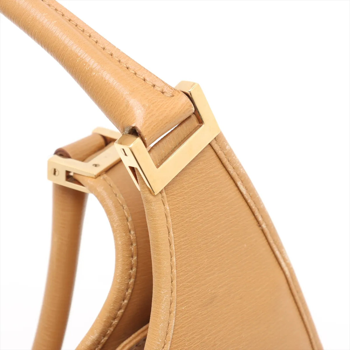 Gucci Jackie Leather Shoulder Bag Beige