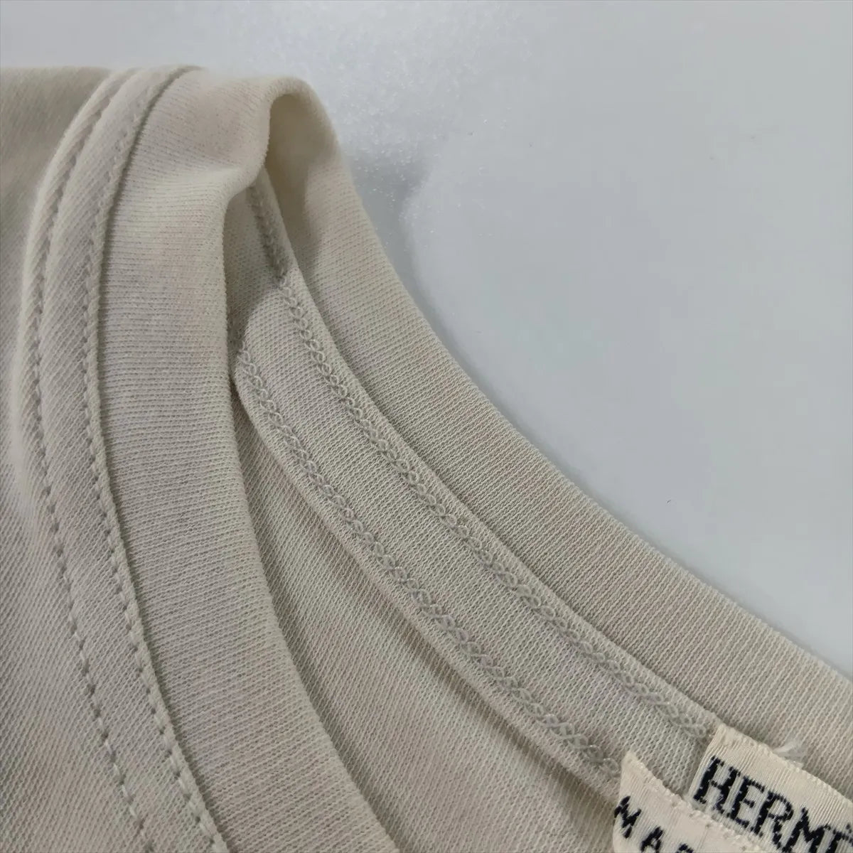 Hermes Margiela Cotton T-shirt Beige