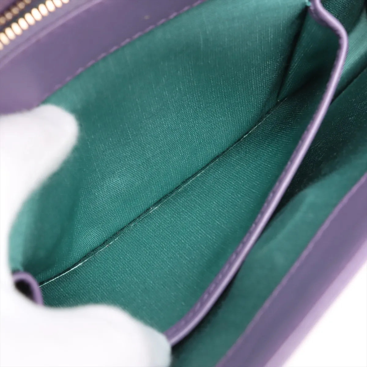 Bvlgari Serpenti Forever Leather Chain Shoulder Bag Purple