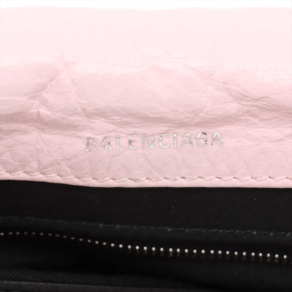 Balenciaga Monaco Leather Chain Shoulder Bag Pink