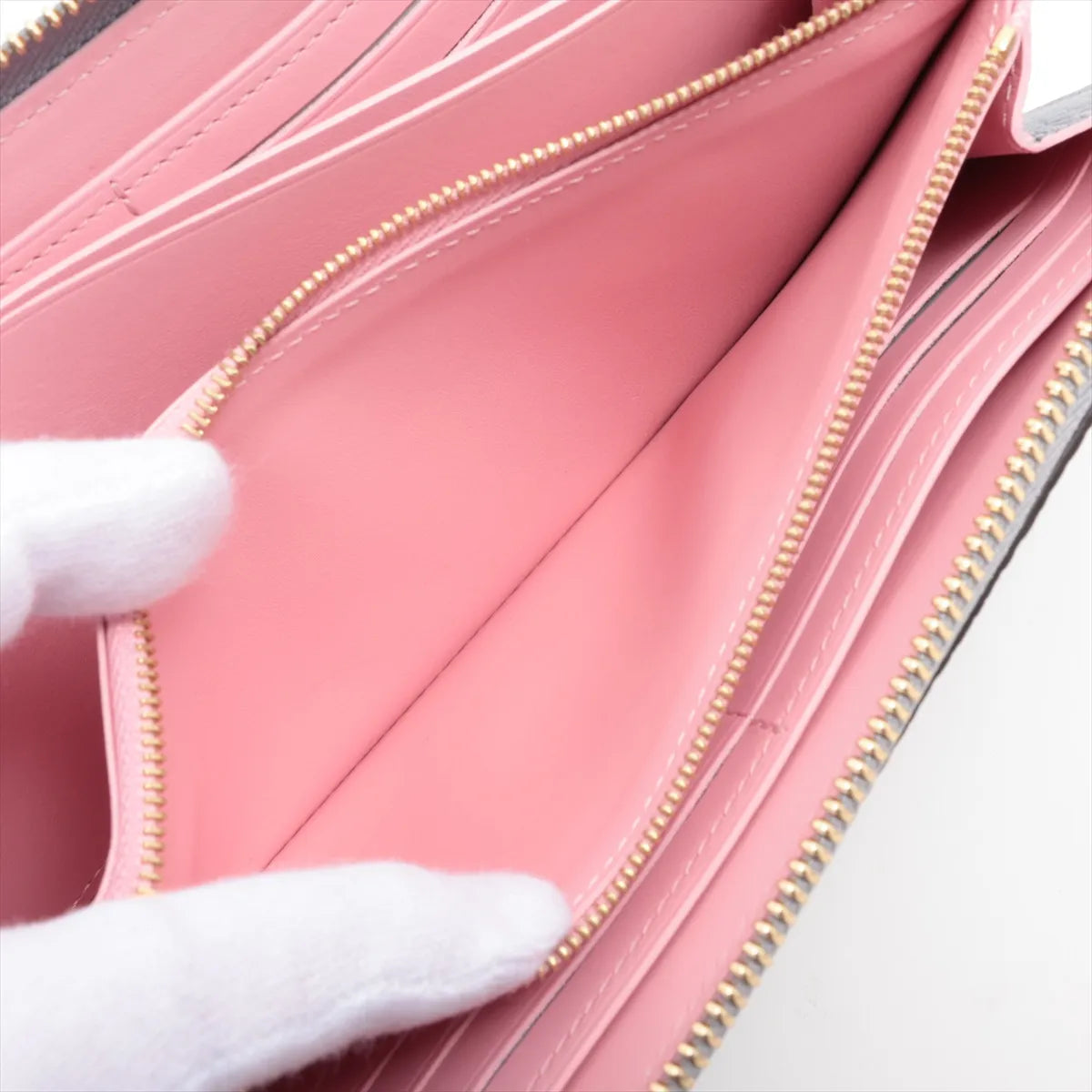 Louis Vuitton Taurillon Zippy Long Wallet Comet Blue Marine x Pink