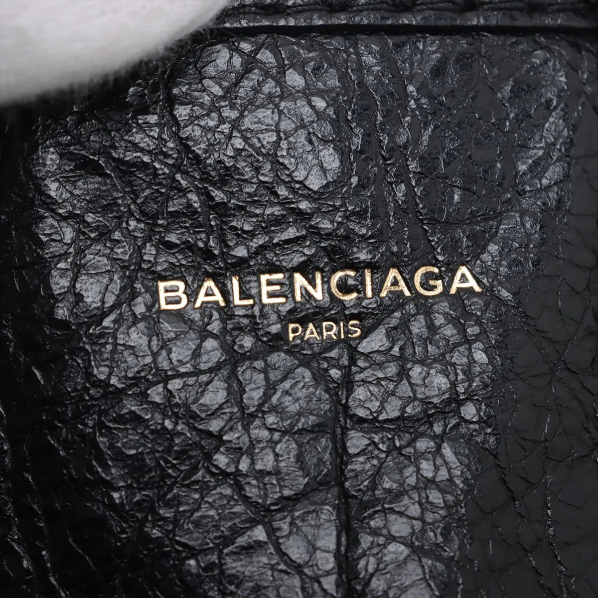 Balenciaga Bazar Shopper XXS Leather Two-Way Handbag Black