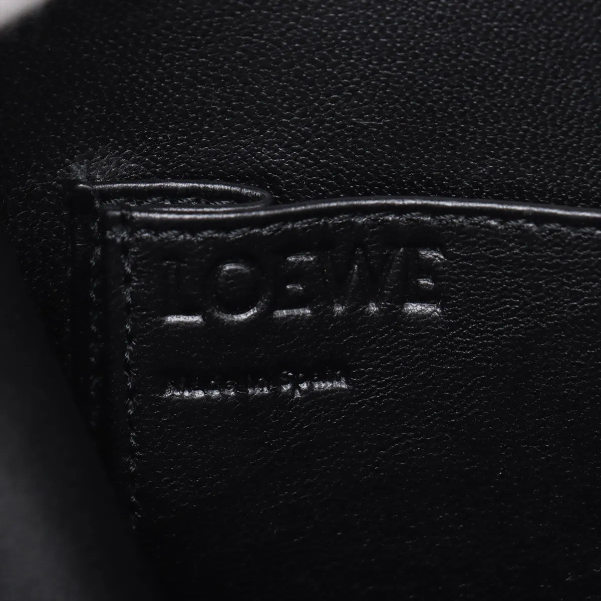 Loewe Anagram Leather Two-Way Handbag Black