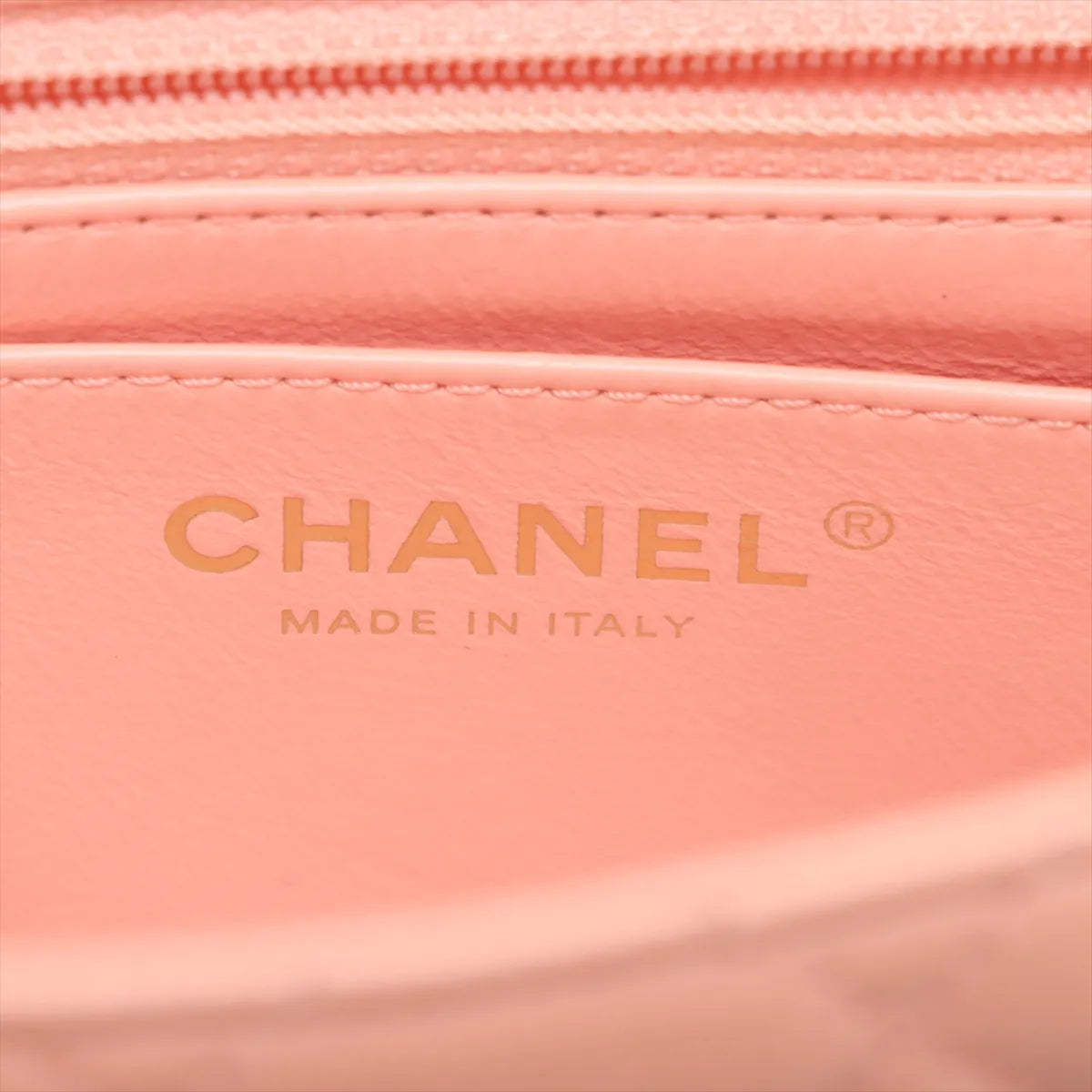 Chanel CC Logo Mini Matelasse Lambskin Coco Ball Single Flap Single Chain Bag Pink Salmon