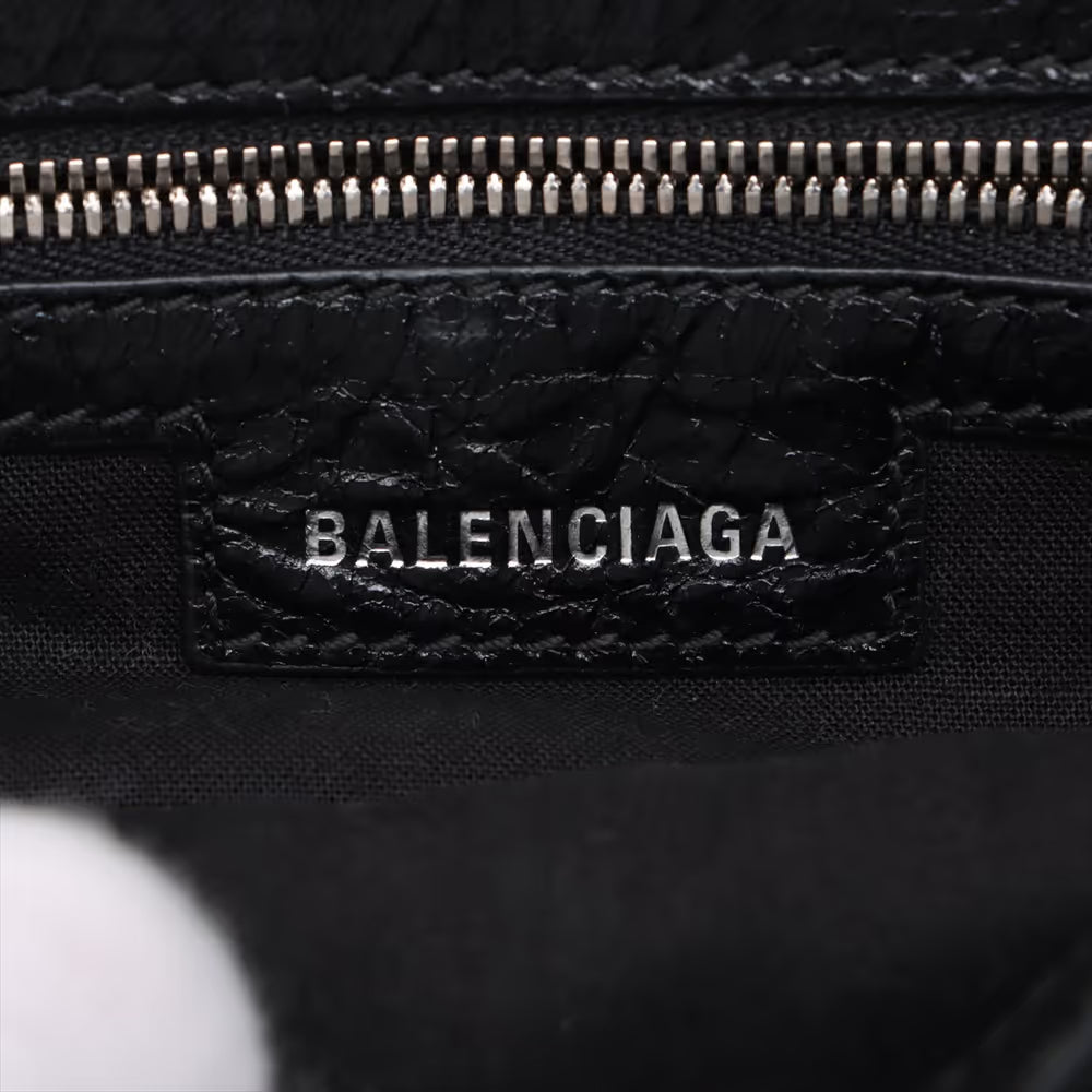 Balenciaga Le Cagole XS Leather Shoulder Bag Black