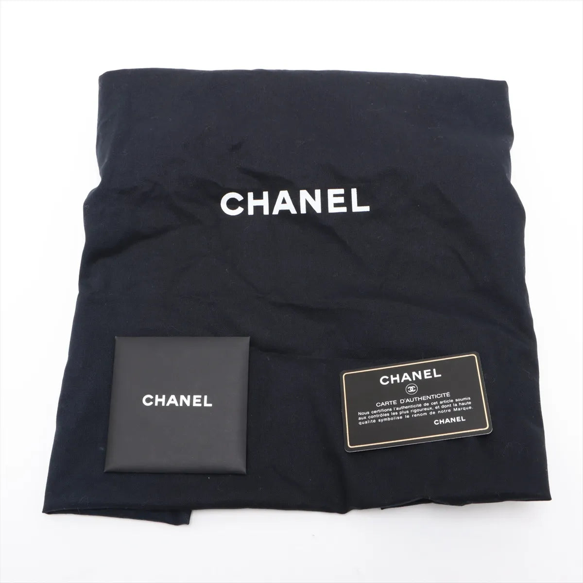 Chanel CC Logo GST Caviar Skin Chain Tote Bag Black