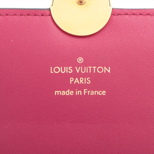 Authentic Louis Vuitton Monogram Flower Wallet Fuchsia