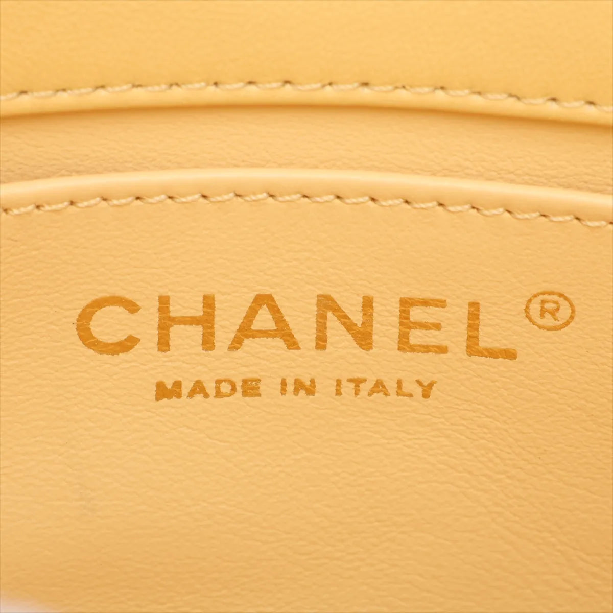 Chanel Mini Matelasse Lambskin Two-Way Shoulder Bag Yellow