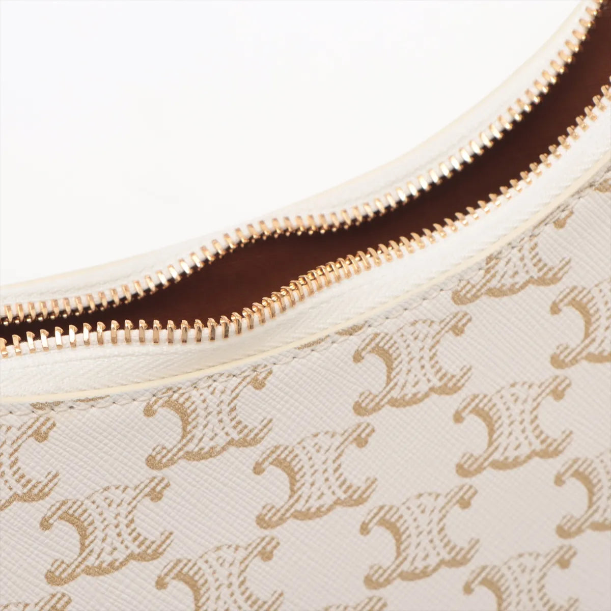 Celine Triomphe Ava Shoulder Bag White