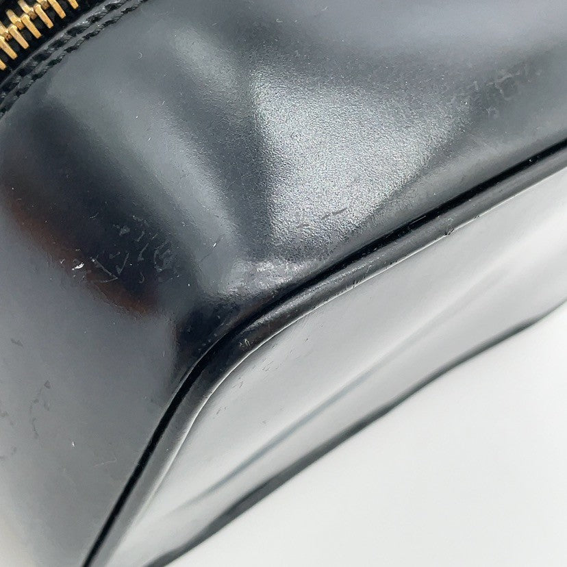 Gucci Bamboo Leather Vanity Handbag Black