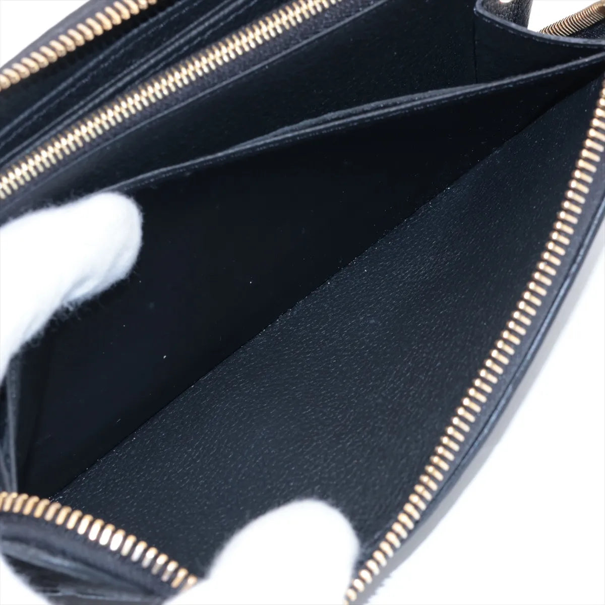 Louis Vuitton Monogram Empreinte Zippy Wallet Black