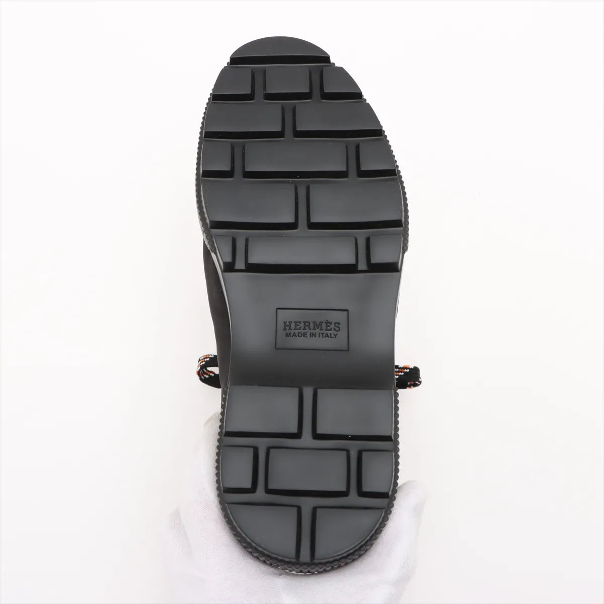 Hermes Fresh Nylon Leather Short Boots Black