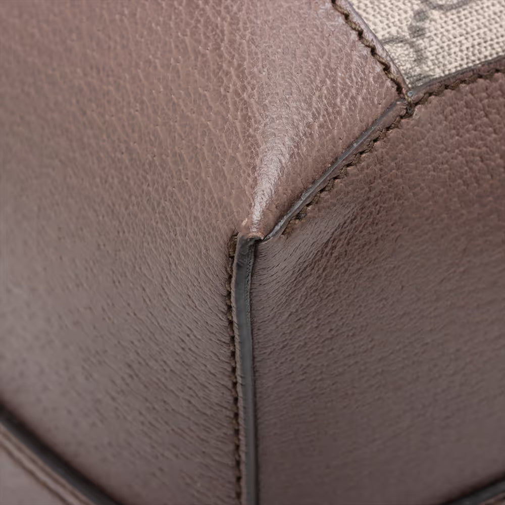 Gucci GG Supreme Ophidia Tote Bag Brown