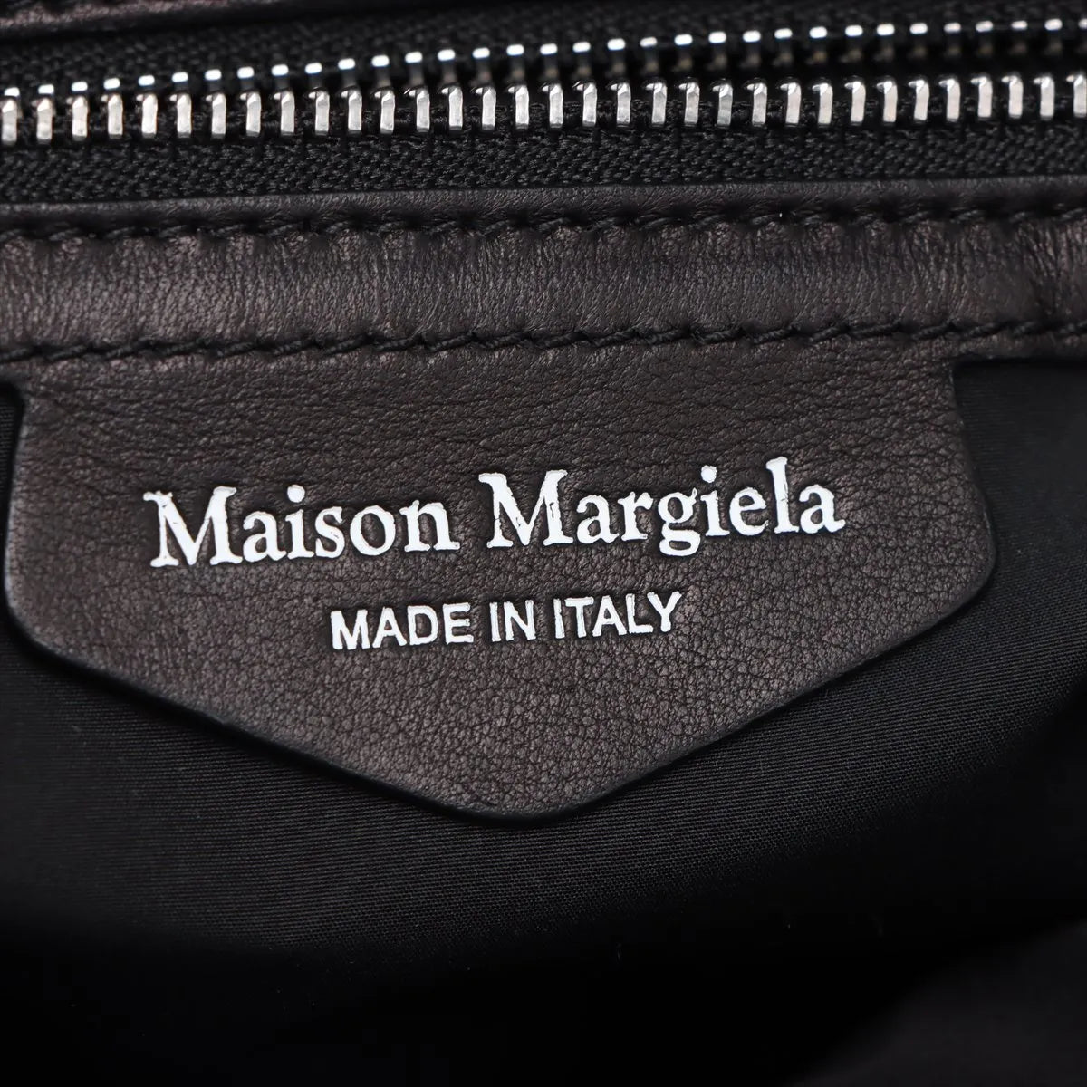 Maison Margiela Glam Slam Leather Two-Way Shoulder Bag Black
