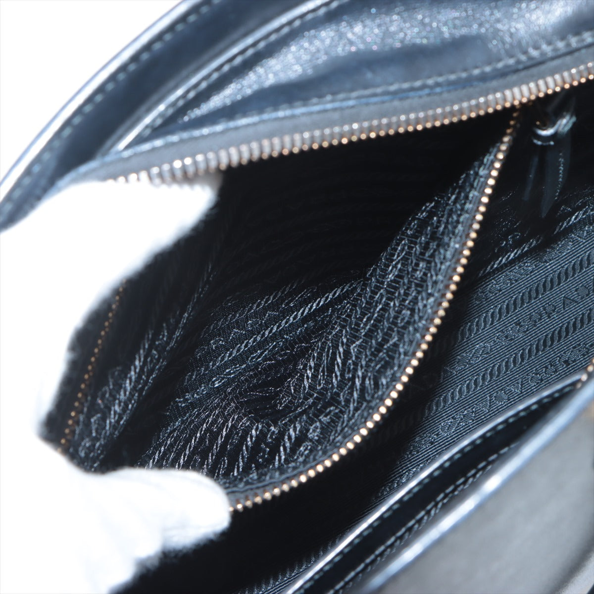 Prada Saffiano Leather Two-Way Shoulder Bag Black * PREORDER *
