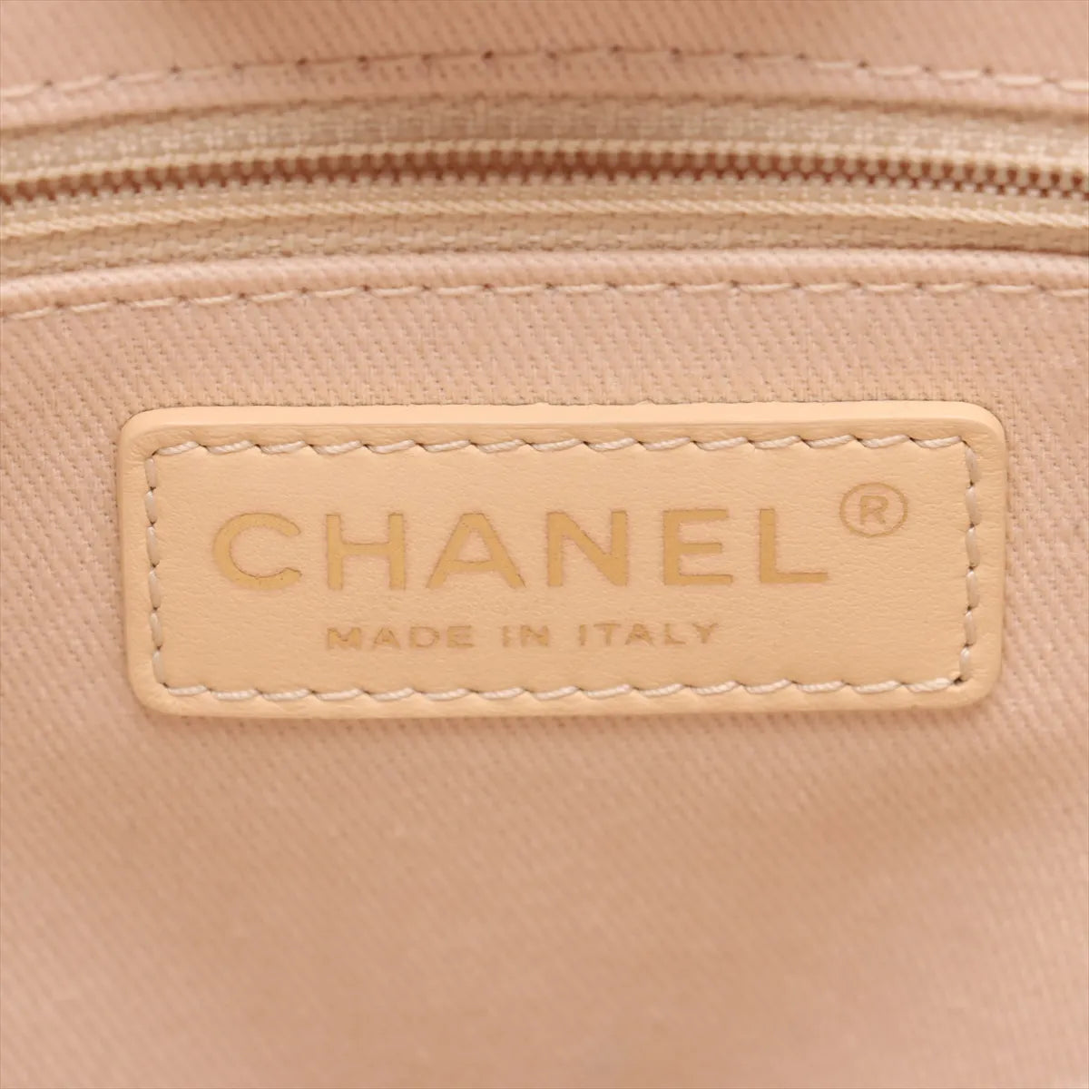 Chanel Deauville PM Tweed Leather Chain Tote Bag White