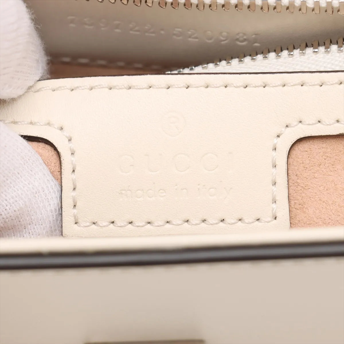 Gucci Petit GG Leather Shoulder Bag Beige