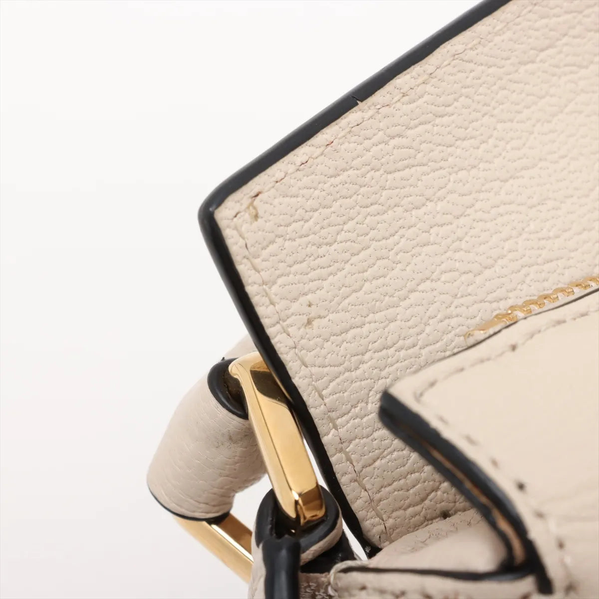 Loewe Mini Puzzle Bag Leather Shoulder Bag Beige