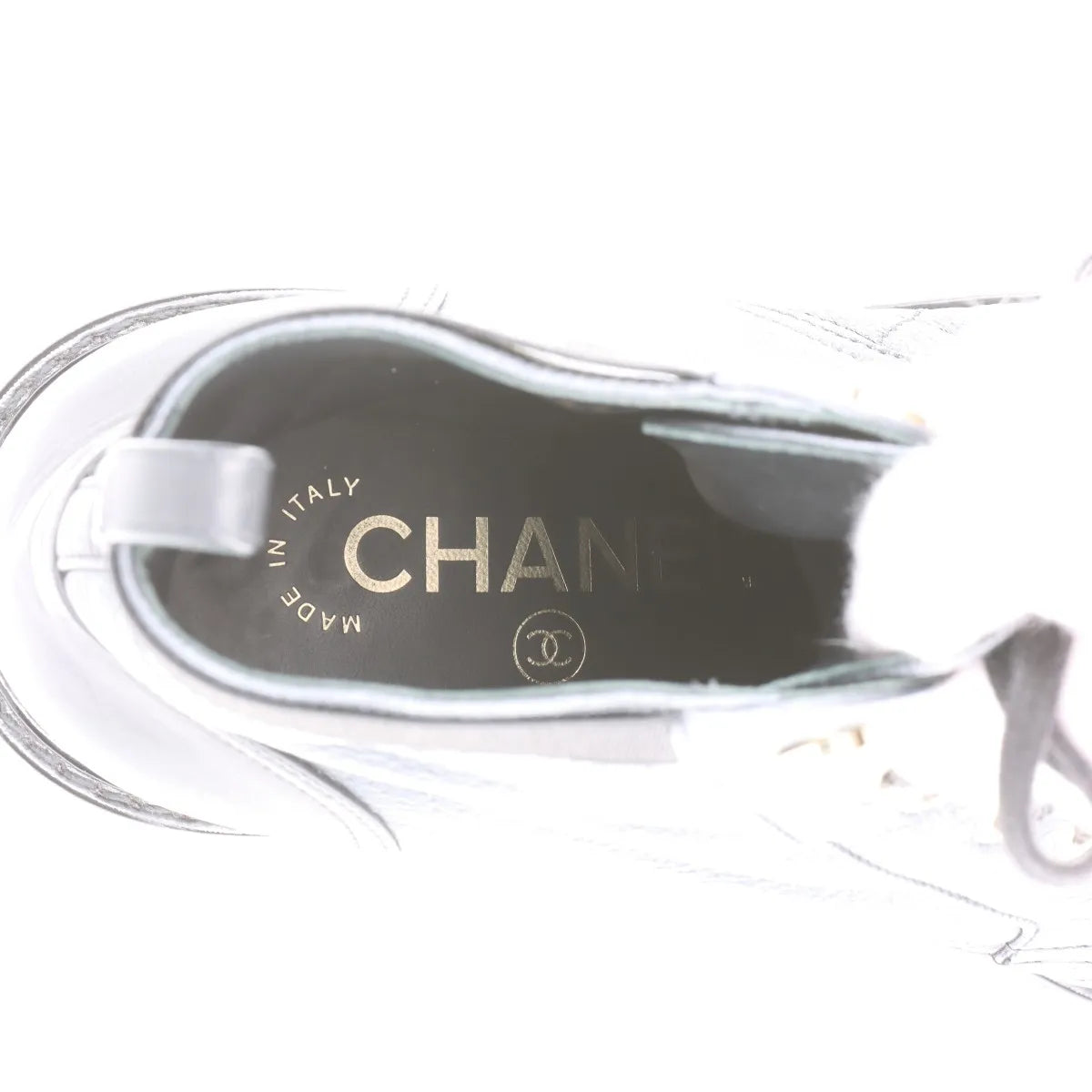 Chanel Logo Matelasse Leather Short Ladies Boots Black