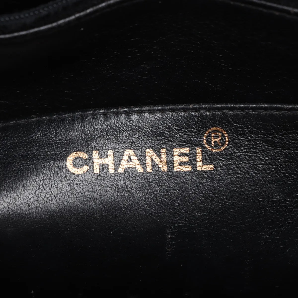 Chanel CC Logo Caviar Skin Single Flap Double Chain Bag Black