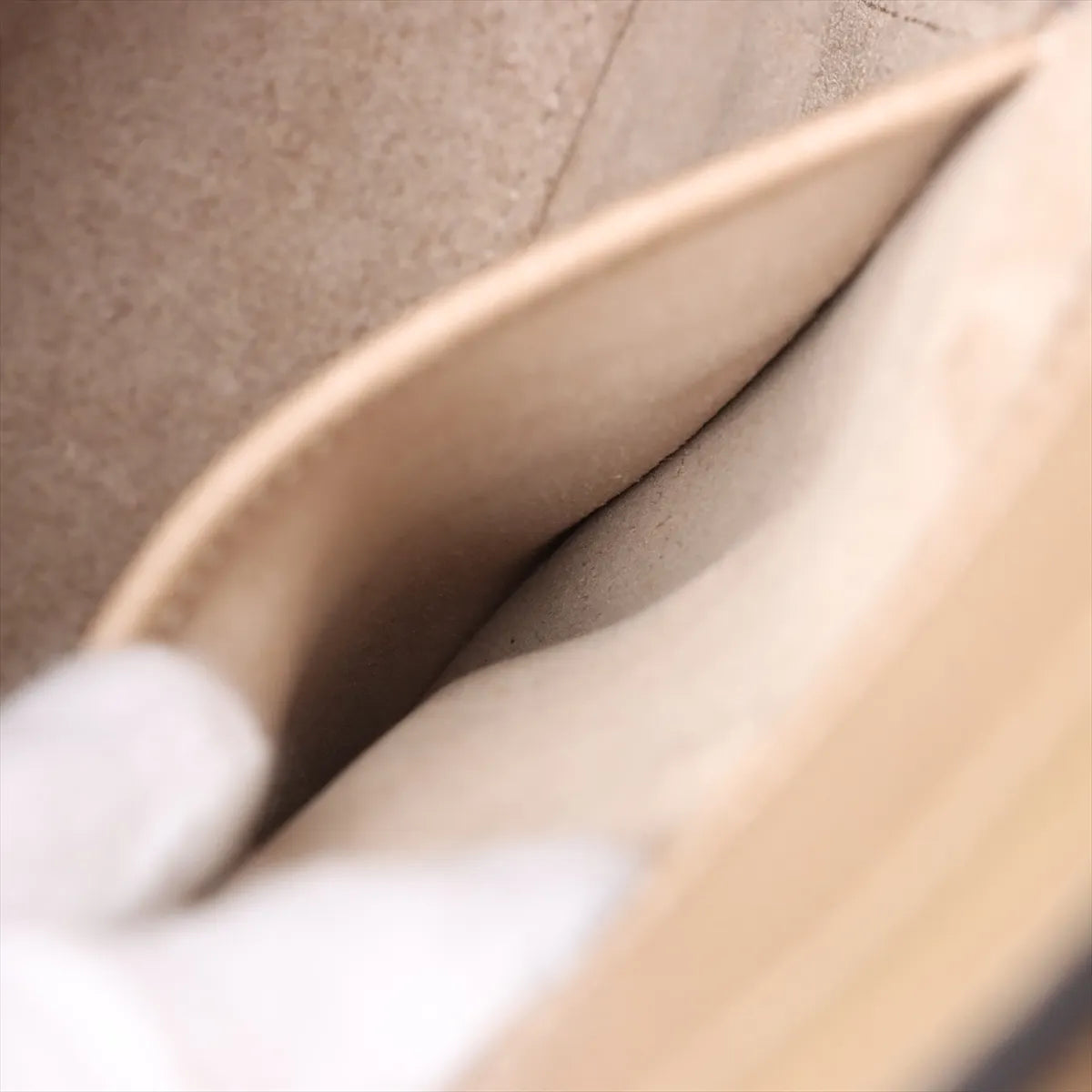 Celine Luggage Micro Shopper Leather Handbag Beige