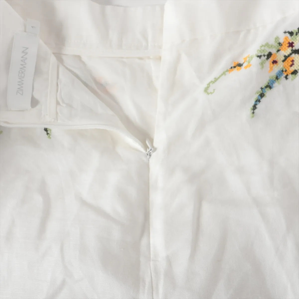 Zimmermann Allia Floral Eyelet Cotton Co-ord Sets White