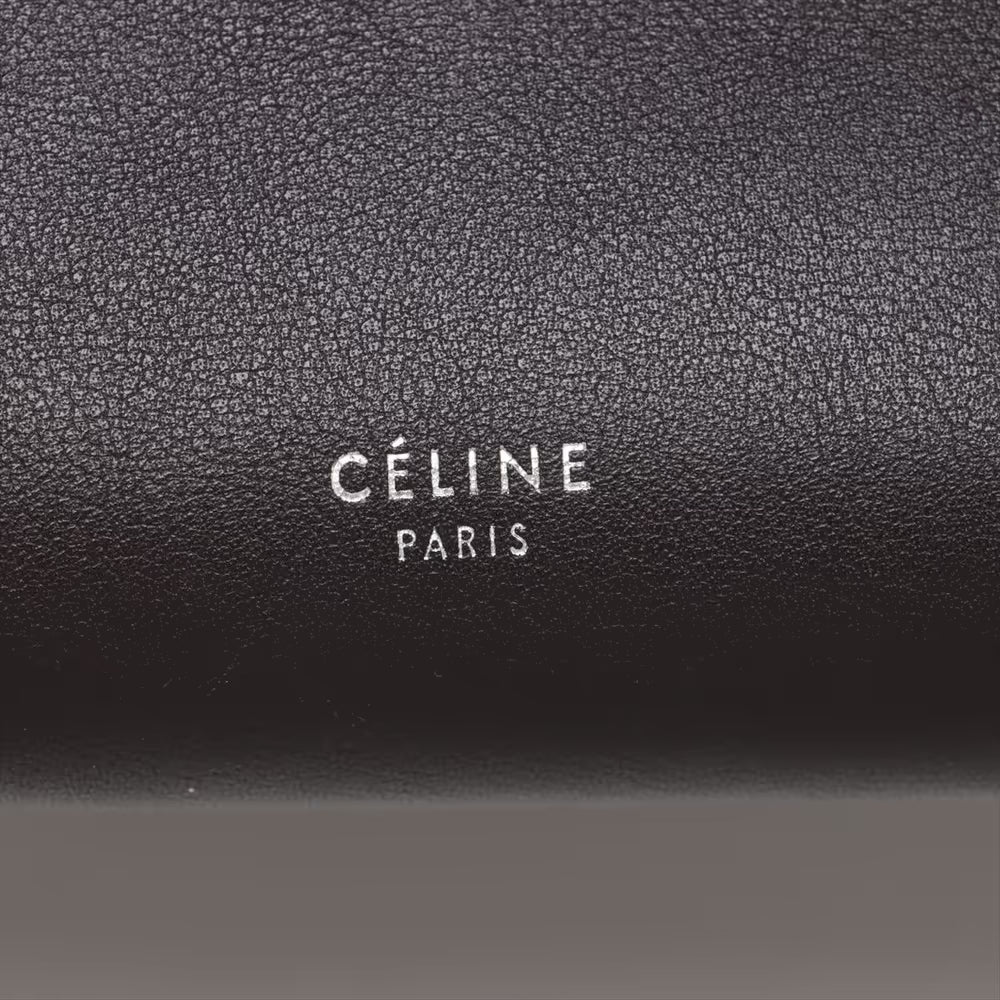 Celine Big Bag Small Leather Two-Way Handbag Dark Brown