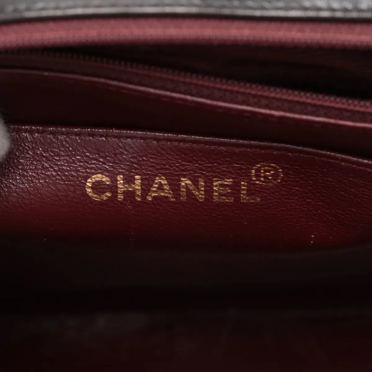 Chanel Dekamatrasse 30 Large Lambskin Double Flap Double Chain Bag Black