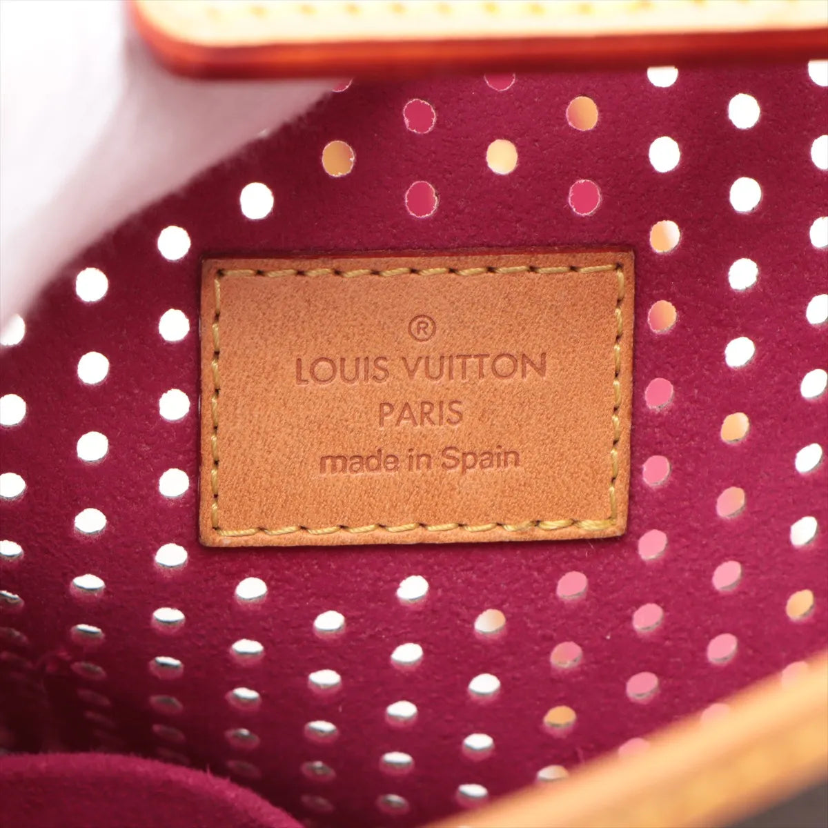 Louis Vuitton Monogram Perforated Musette Brown x Pink