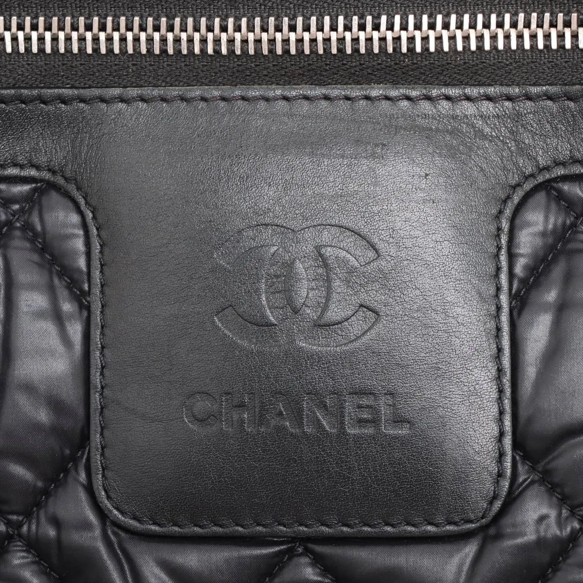 Chanel CC Logo Matelasse Cocoon Nylon Backpack Black