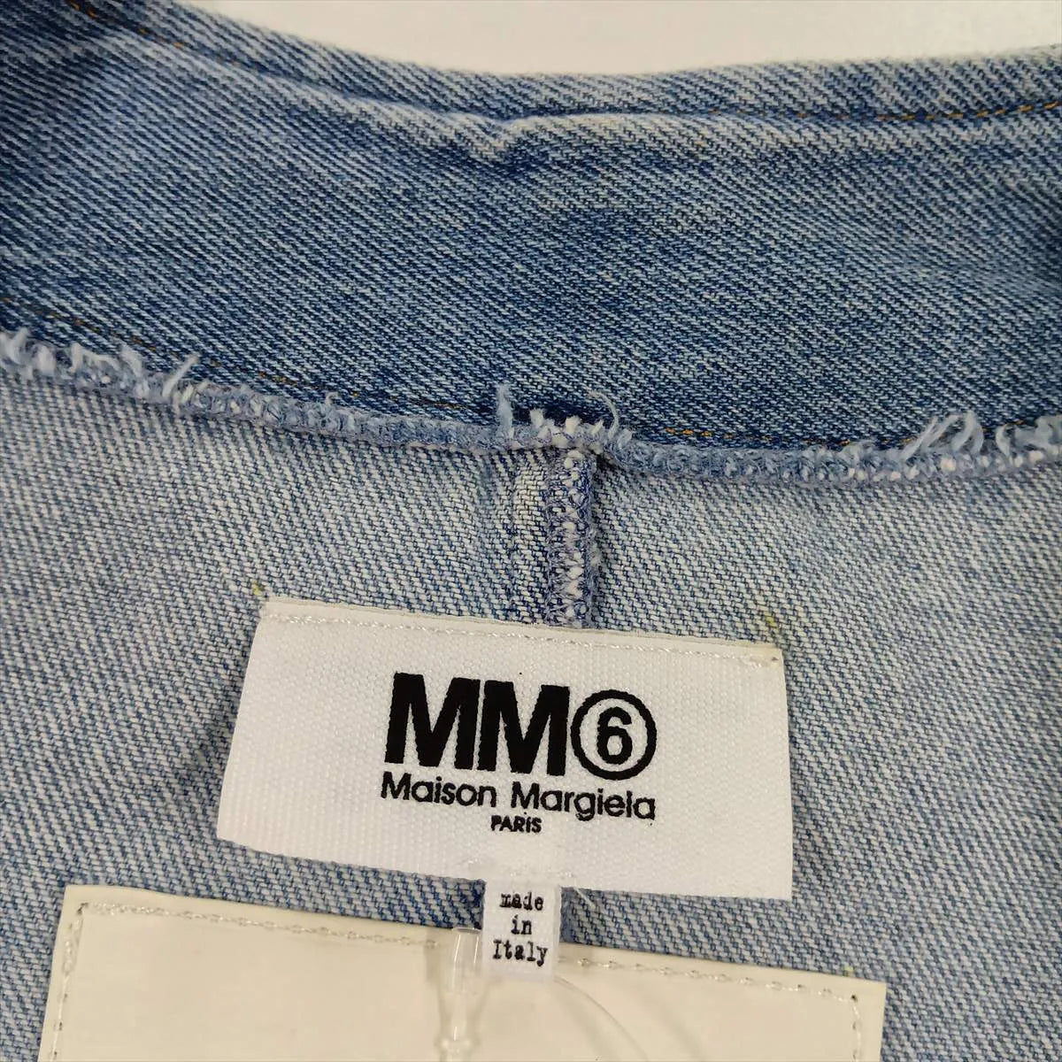 MM6 Denim Trench Coat Blue