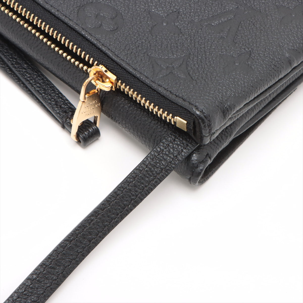 Louis Vuitton Monogram Empreinte Twice Crossbody Bag Black