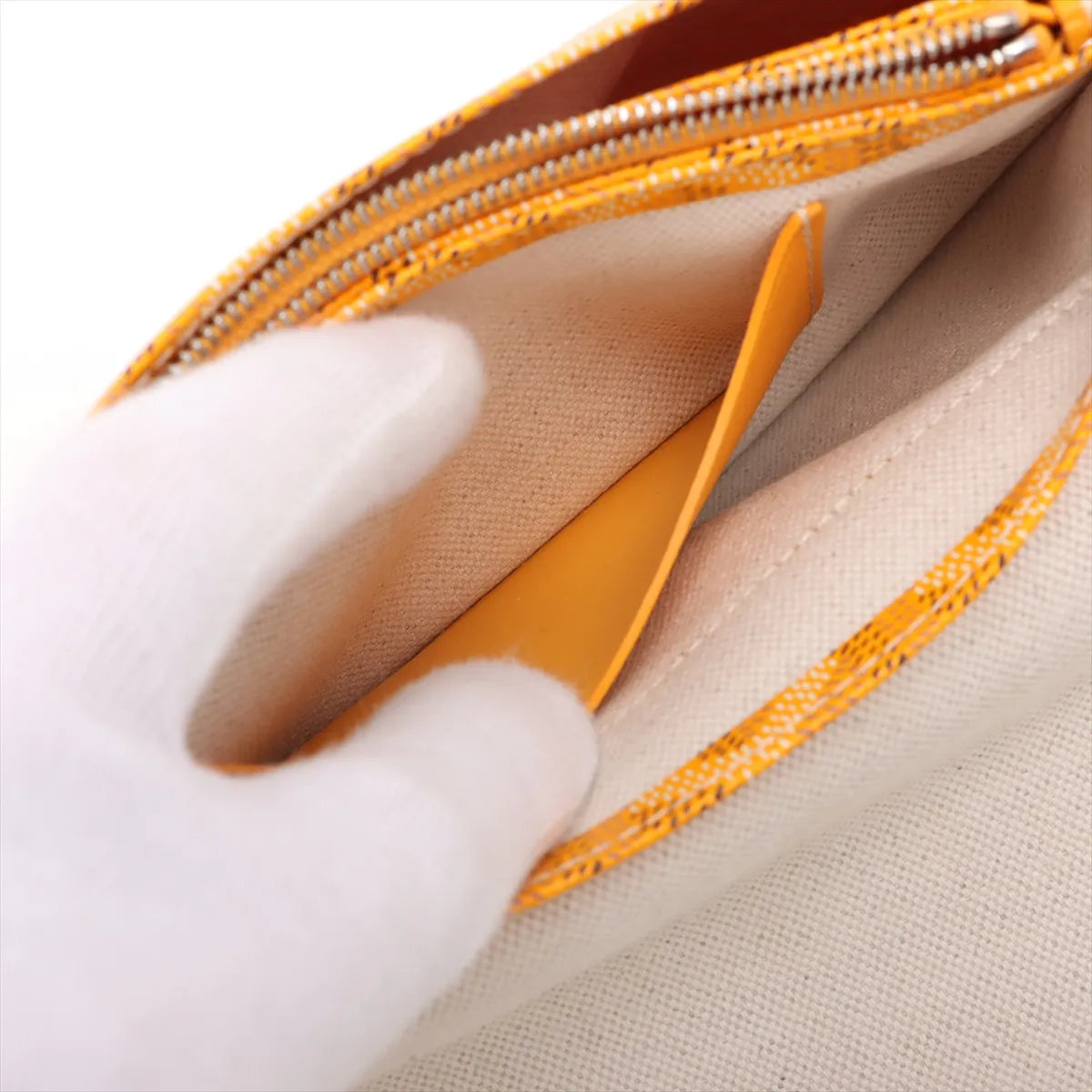 Goyard Plumet Leather Shoulder Bag Yellow