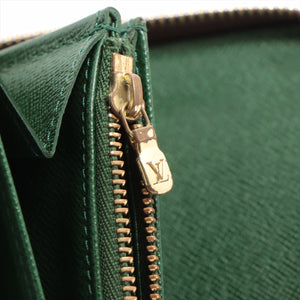Louis Vuitton Limited Edition Green Monogram Groom Zippy Organizer Wallet -  Yoogi's Closet