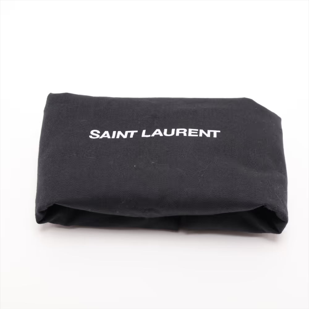 Saint Laurent Paris Sunset Leather Chain Shoulder Bag Black