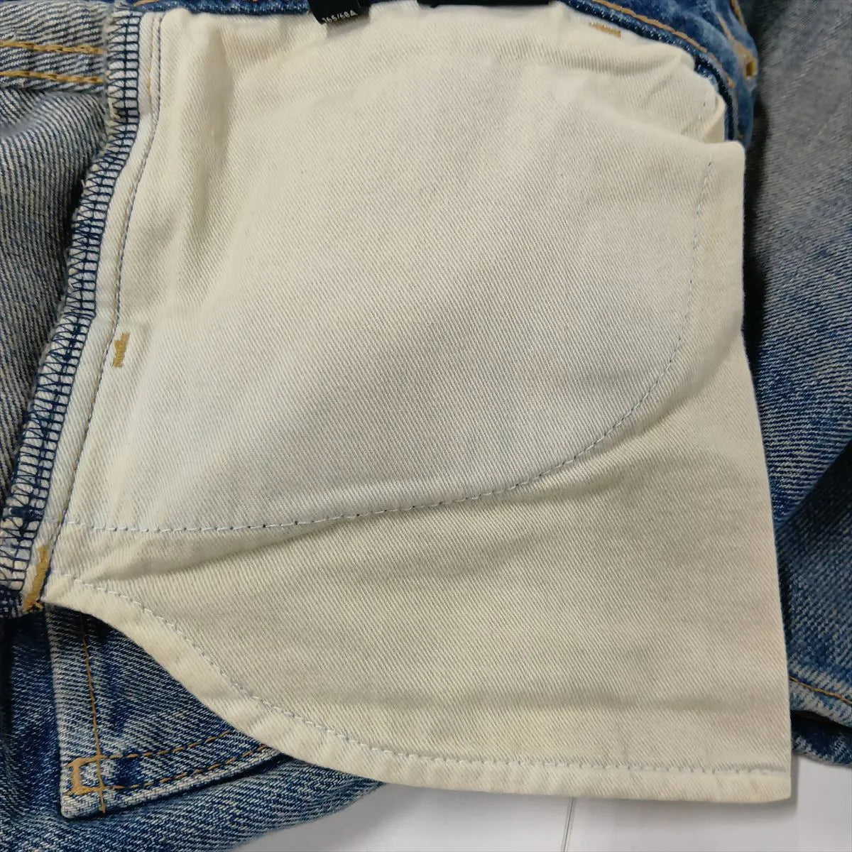 Celine Triomphe Cotton Denim Pants Blue