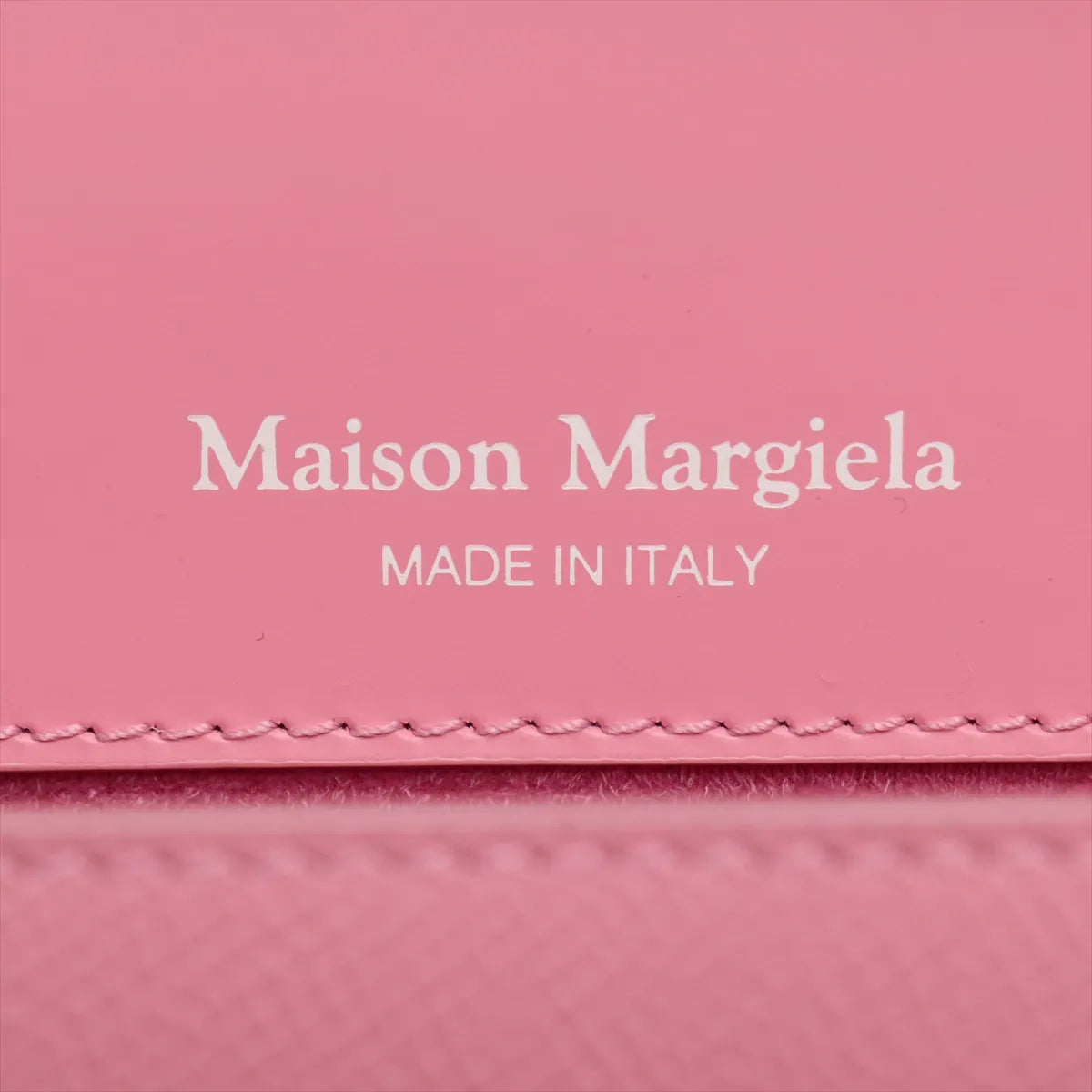 Maison Margiela Snatched Leather Two-Way Handbag Pink