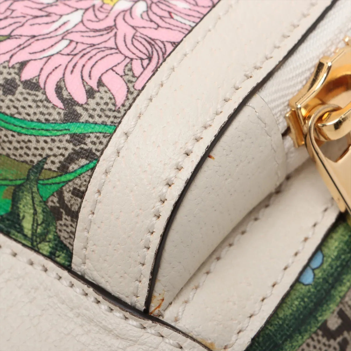Gucci GG Floral Ophidia Backpack White