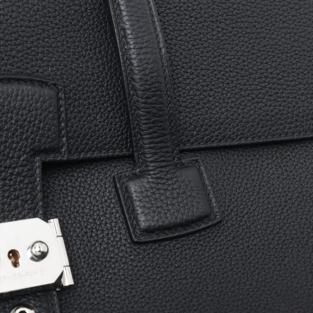 Hermès Sac A Depeche Light 36 Togo Black